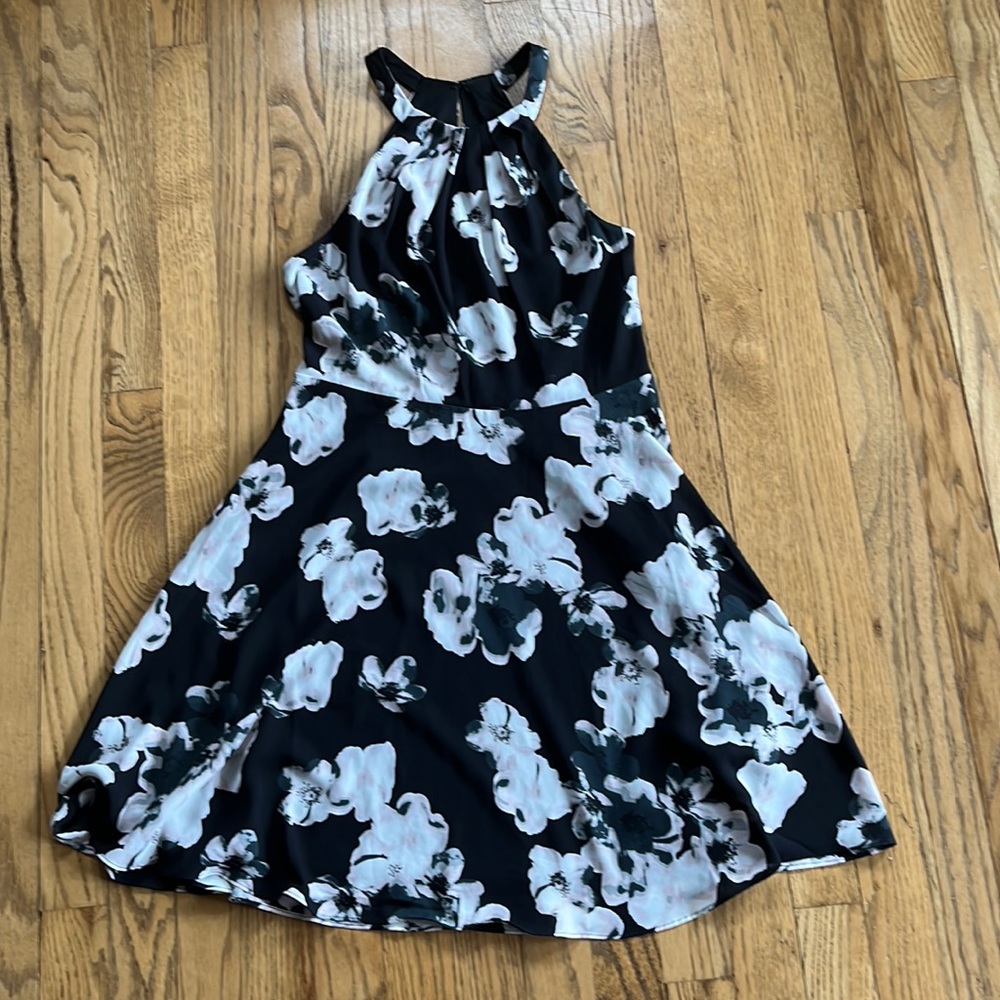 Express floral, a-line mini dress